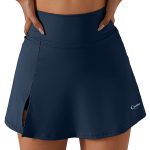 QINSEN Women's Tennis Skirts Stretch High Waisted Golf Skorts Running Sports Workout Activewear